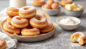 Mieszam budyń, mąkę i jajka. W mig mam górę puszystych i mięciutkich pączusiów