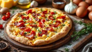 Placek ziemniaczany bez smażenia i bez mąki. Wygląda jak pizza, ale smakuje dużo lepiej